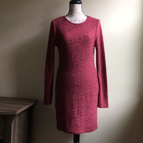 Topshop Dresses & Skirts - Topshop Dress US 10 EUR 42 Long Sleeve Black Pink